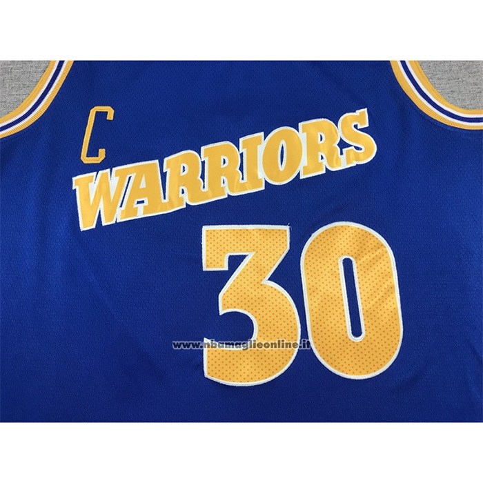 Maglia Golden State Warriors Stephen Curry #30 Classic 2022-23 Blu